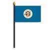 Minnesota State Flag on Staff, 4x6", Polyester