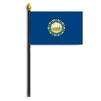 New Hampshire State Flag on Staff, 4x6", Poly