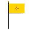 New Mexico State Flag on Staff, 8x12", Polyester