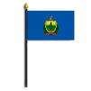 Vermont State Flag on Staff, 4x6", Polyester