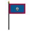 Guam Flag on Staff, 8x12", Polyester