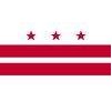 District of Columbia Flag w/pole hem, 4x6', Nyl