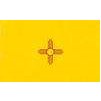 New Mexico State Flag w/pole hem, 5x8', Nylon