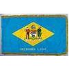 Delaware State Flag Frg w/pole hem, 4x6', Nylon