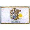 Illinois State Flag Frg w/pole hem, 5x8', Nylon