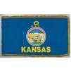 Kansas State Flag Frg w/pole hem, 5x8', Nylon