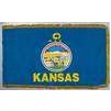 Kansas State Flag Frg w/pole hem, 2x3', Nylon