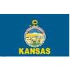 Kansas State Flag w/pole hem, 5x8', Nylon