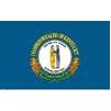 Kentucky State Flag w/pole hem, 5x8', Nylon