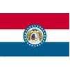 Missouri State Flag w/pole hem, 5x8', Nylon