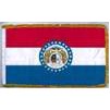 Missouri State Flag Frg w/pole hem, 5x8', Nylon