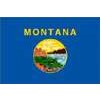 Montana State Flag w/pole hem, 2x3', Nylon