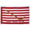 First Navy Jack Flag w/pole hem, 3x5', Nylon