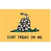 Gadsden Flag w/pole hem, 3x5', Nylon