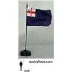 Bunker Hill Flag on Staff, 4x6", Rayon