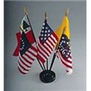 Five Flags of Our Country on Staff, 4x6", Rayon