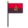 Angola Flag on Staff, 4x6", Polyester