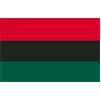 African-American Flag, 4x6', Nylon