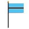 Botswana Flag on Staff, 4x6", Polyester