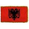 Albania Flag Frg w/pole hem, 2x3', Nylon