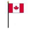 Canada Flag on Staff, 8x12", Polyester