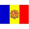 Andorra Flag w/Seal w/pole hem, 2x3', Nylon