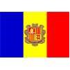 Andorra Flag w/Seal w/pole hem, 4x6', Nylon