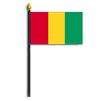 Guinea Flag on Staff, 4x6", Polyester