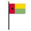 Guinea-Bissau Flag on Staff, 4x6", Polyester