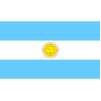 Argentina Flag w/Seal w/pole hem, 5x8', Nylon