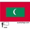 Maldives Flag, 4x6', Nylon