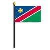 Namibia Flag on Staff, 4x6", Polyester