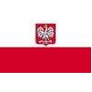 Poland Flag w/Eagle, 12x18", Nylon