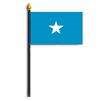 Somalia Flag on Staff, 4x6", Polyester