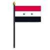 Syria Flag on Staff, 4x6", Polyester