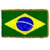 Brazil Flag Frg w/pole hem, 5x8', Nylon