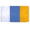 Canary Islands Flag w/pole hem, 2x3', Nylon