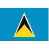 St. Lucia Flag, 12x18", Nylon