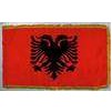 Albania Flag Frg w/pole hem, 3x5', Nylon