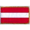 Austria Flag Frg w/pole hem, 3x5', Nylon