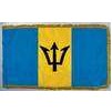 Barbados Flag Frg w/pole hem, 4x6', Nylon