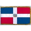 Dom Rep Flag w/Seal Frg w/pole hem, 4x6', Nyl