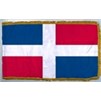 Dominican Rep Flag Frg w/pole hem, 4x6', Nylon