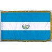 El Salvador Flag/Seal Frg w/pole hem, 4x6', Nyl