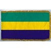 Gabon Flag Frg w/pole hem, 4x6', Nylon