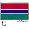 Gambia Flag Frg w/pole hem, 3x5', Nylon