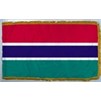 Gambia Flag Frg w/pole hem, 4x6', Nylon