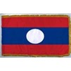 Laos Flag Frg w/pole hem, 4x6', Nylon