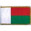 Madagascar Flag Frg w/pole hem, 4x6', Nylon