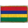 Mauritius Flag Frg w/pole hem, 4x6', Nylon